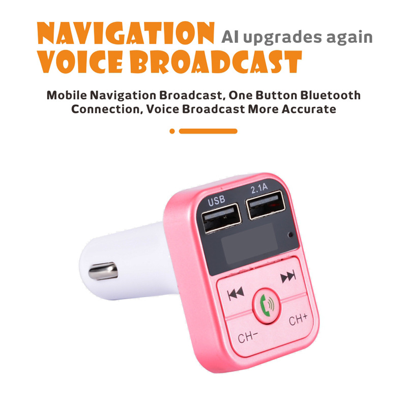 B2 is suitable for Apple Samsung Xiaomi Huawei Mobile Phone Fast Charging Car Charger Bluetooth Receiver Distribution Parts