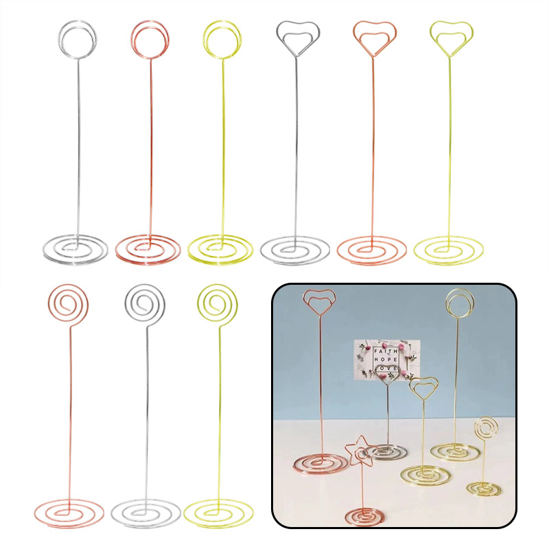 Cross-Border Peacock Round Love Note Holder Desktop Card Holder Ornaments Hotel Simple Metal Business Card Holder Spot Wholesale