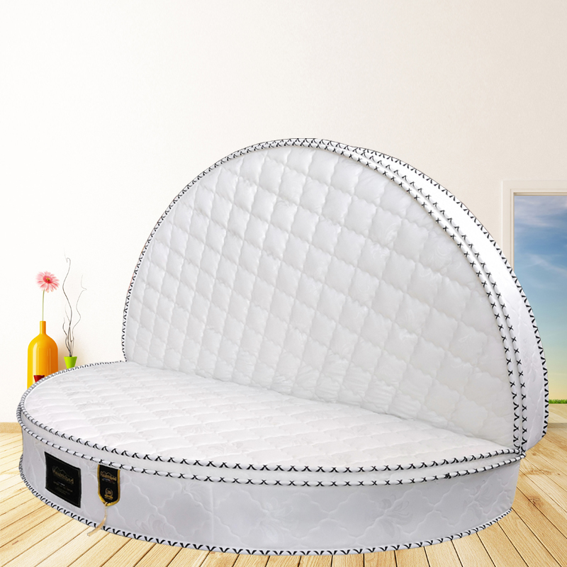 乳胶床垫圆形2米折叠正圆弹簧软硬椰棕席梦思20c加厚酒店宾馆批发