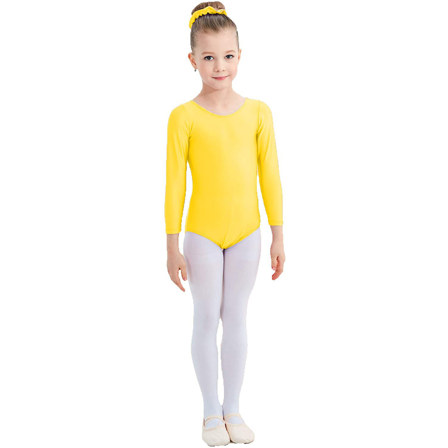 Cross-Border Amazon Tutu Clothing Girls Long-Sleeved Autum Practice Clothes Jumpsuits Kidsren's Dance Clothes Girls