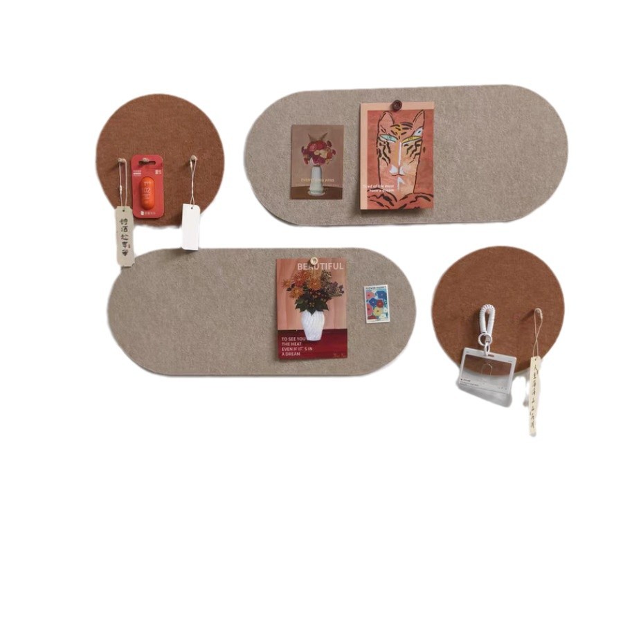 Ins Photo Wall Felt Board Self-adhesive Key Jewelry Glasses Storage Wall Stickers Bedroom Dormitory Wall Desktop Decoration