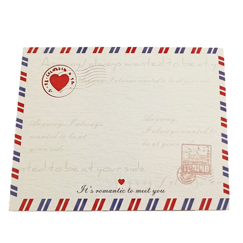 Cross-Border Mini Paper Envelope Love Letter Niche Couple Confession Note Male and Female Friend DIY Sticker Sticker