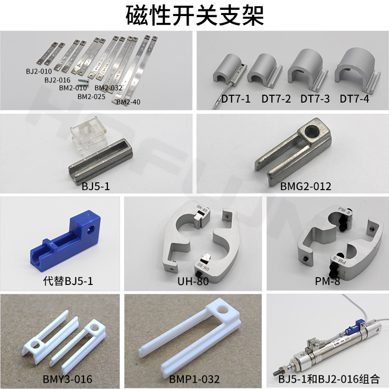 Bj5-1 Pen-Shaped Cylinder Strap Bm2-10/16/20/25/32 Magnetic Switch Fixed Code Installation