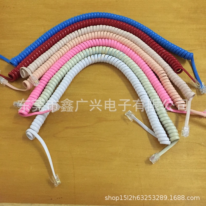 Телефонный шнур для расширения 4P4C пружинный кабель