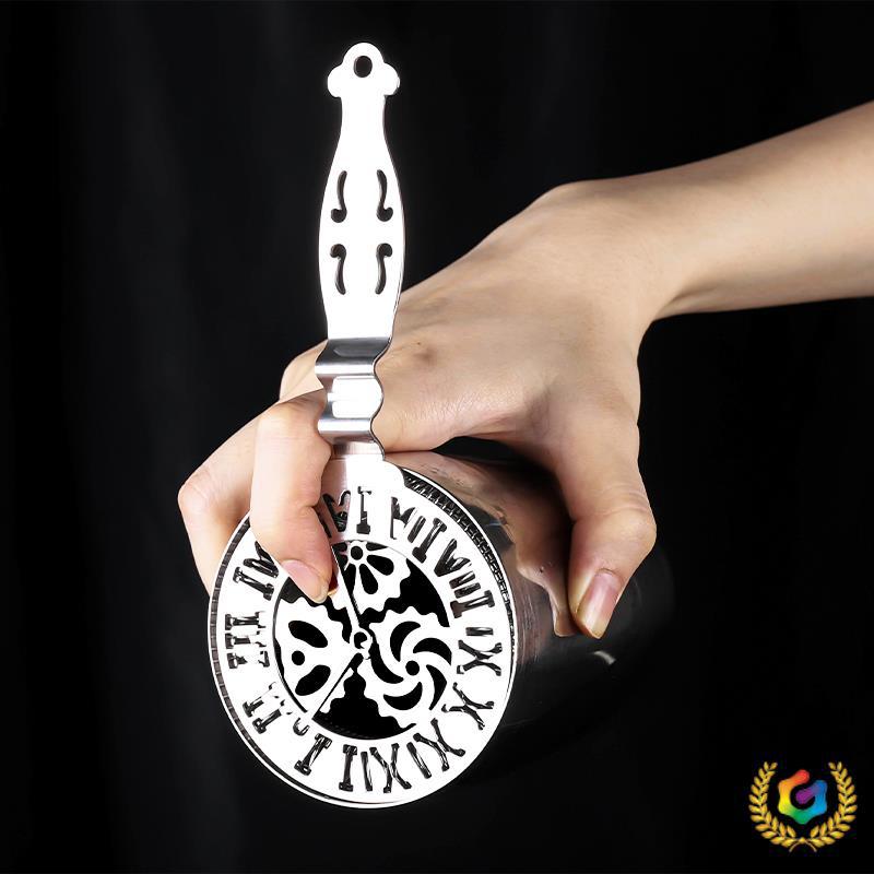 Фильтр для коктейлей из нержавеющей стали, профессиональный инструмент для барменов, разделитель льда, узор черепа