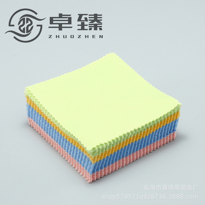 Тряпка для очков 5 штук, микрофибровая, вязаная, 10*10, черного цвета, темно-серая, 2000 штук, почтовые расходы