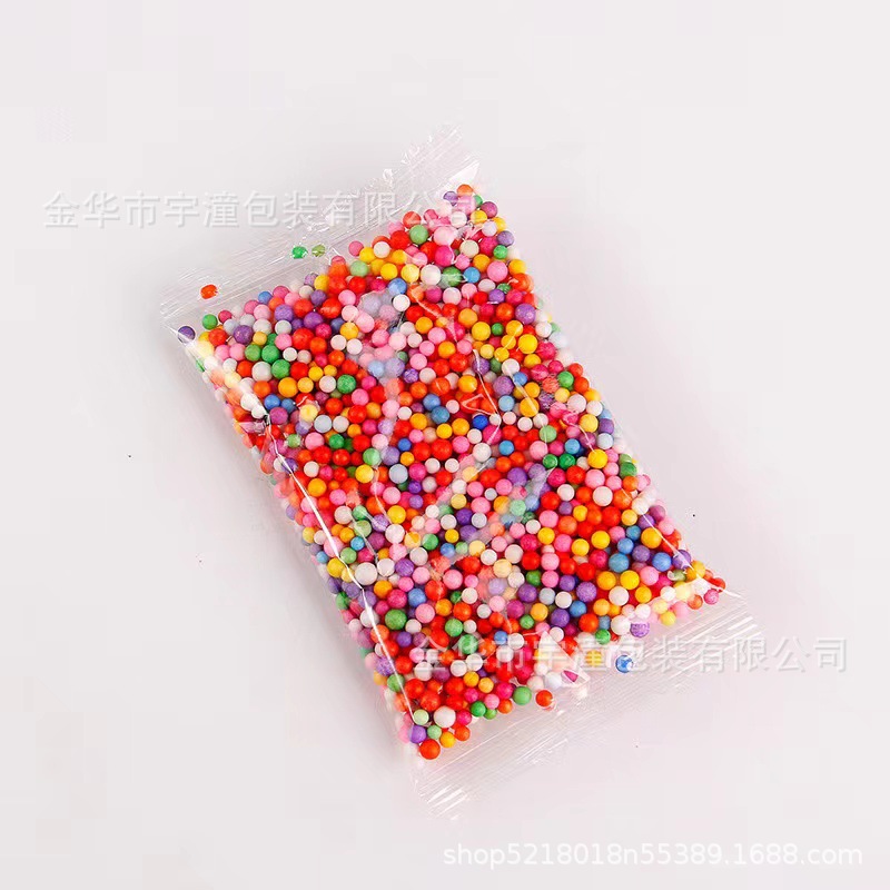 Manufacturer Customized Small Bag Colorfulful Macaron Foam Ball White Solid Foam Particles Handmade DIY Gift Box Material