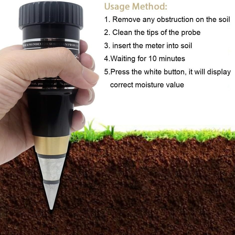Soil pH Meter VT-05 Soil PH Meter Tester Hygrometer Portable Humidity Sensor PH Meter
