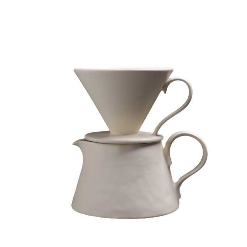Coffee Pot Cross-Border Supply Ceramic Coffee Pot Set Wholesale Hand-Brewed Sharing Pot Funnel Coffee Filter Cup Filter