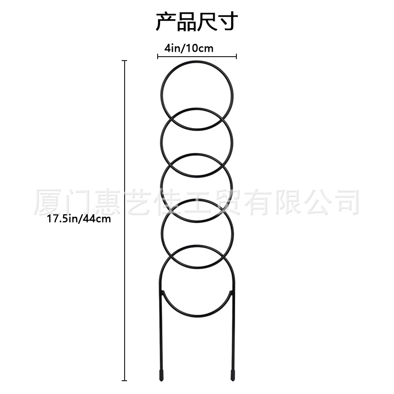 Cross-Border New Product Outdoor Potted Plant Stand Plant Climbing Frame Wrought Iron Balcony Climbing Frame Rose Support Frame