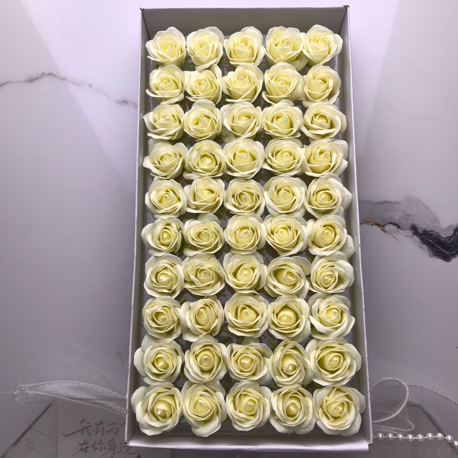 Thickened Four-Layer Thumb Flower Head Soap Flower Head Artificial Flower Bouquet Mini Rose Source Manufacturer Wholesale