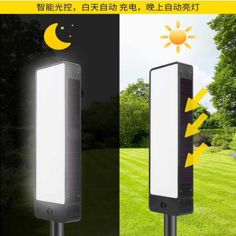 Cross-Border New Door Sign Light Double-Sided Light-Emitting Solar Ground-Mounted Door Sign Light Outdoor Waterproof Led Letter Indicator Light