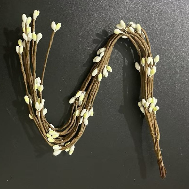 [40cm Simulated Rattan] 8 Pairs of Gypsum Fruit Multi-Colorful Red Bean Simulated Rattan Branches Garland Material Manufacturer