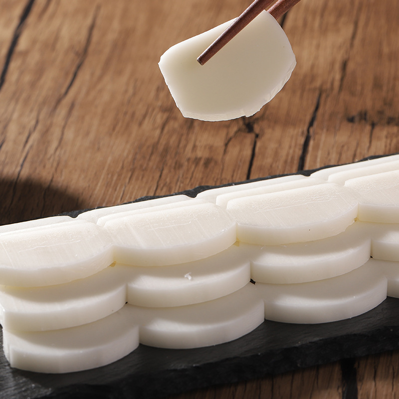 Water-Milled Sliced Rice Cake Hot Pot Spicy Stir-Fry Dishes Soup Stew Home-Made Instant Snack Glutinous Rice Cake Chewy Ingredients Glutinous Rice