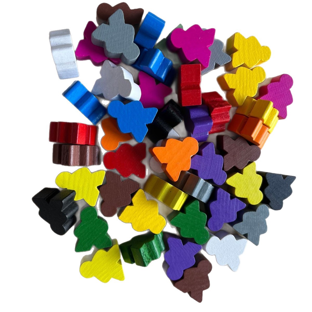 Spot Colorful Rice Treasure Chess Pieces Wooden Board Game Accessories Game Flying Chess Pieces Creative Combination Colorful Dice Accessories