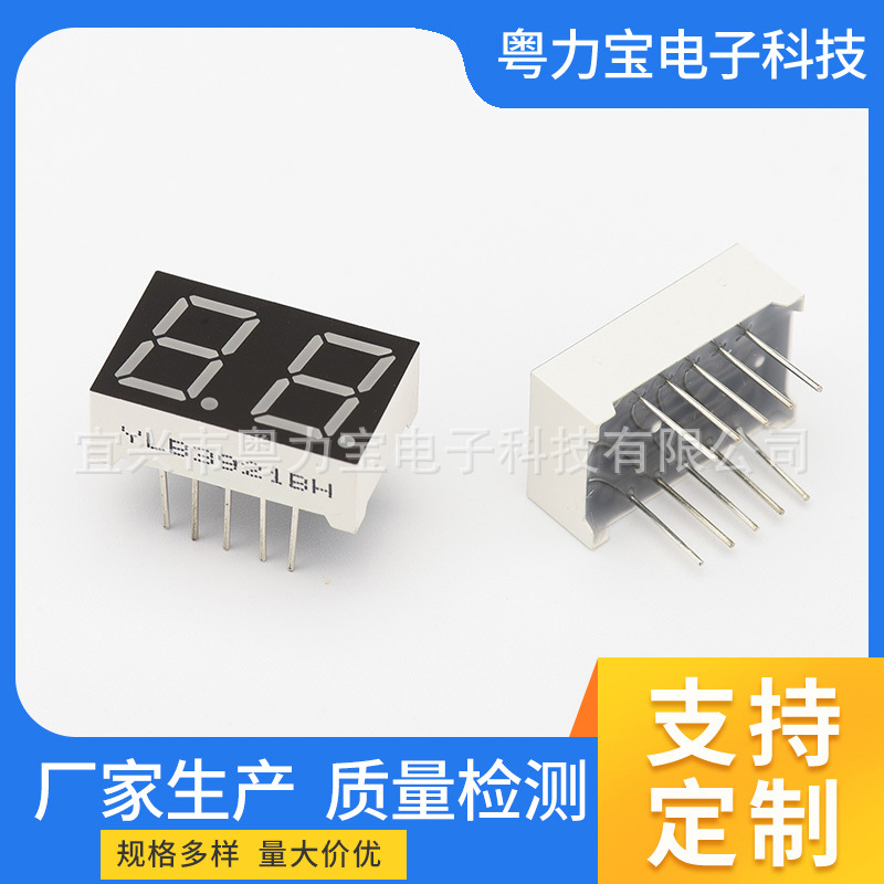 39-inch 2-digit digital tube led digital display module 0 Red digital tube co-Yin co-Yang factory wholesale