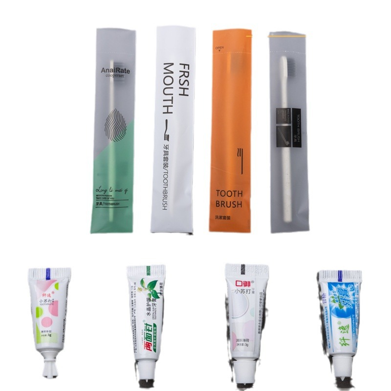Hotel Hotel Disposable Toothbrush Soft Hair Household Toothbrush Hospitality Dental Toothpaste suit Homestay Toiletries