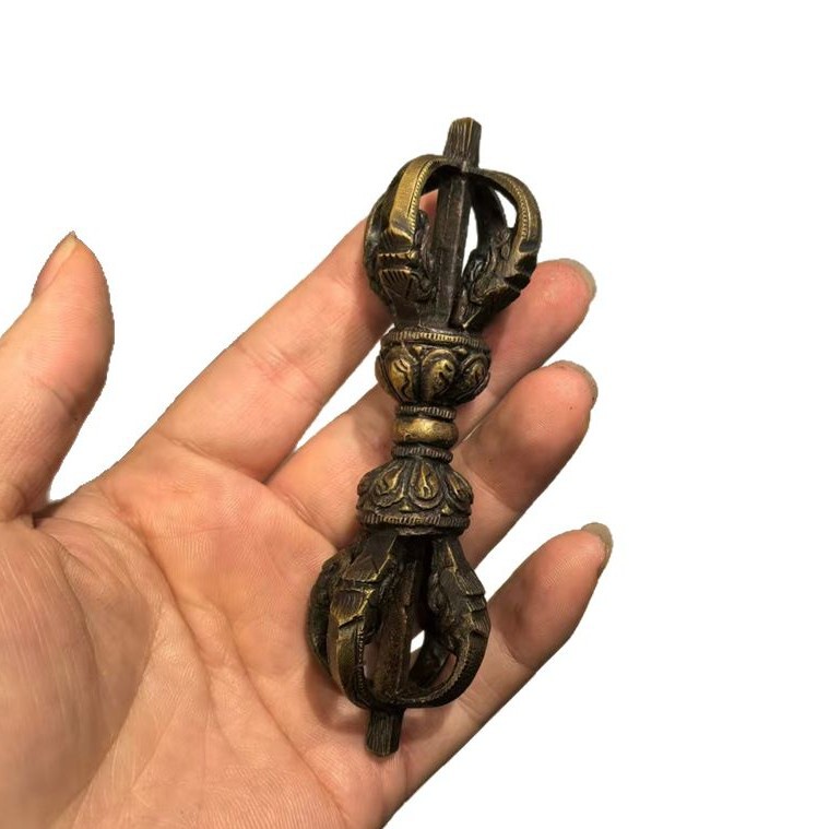 Nepal King Kong Bell Pestle Accessories Trigeminal Bell Nine-strand Bell Pestle Pendant Large Carved Bell Pestle Copper Bell