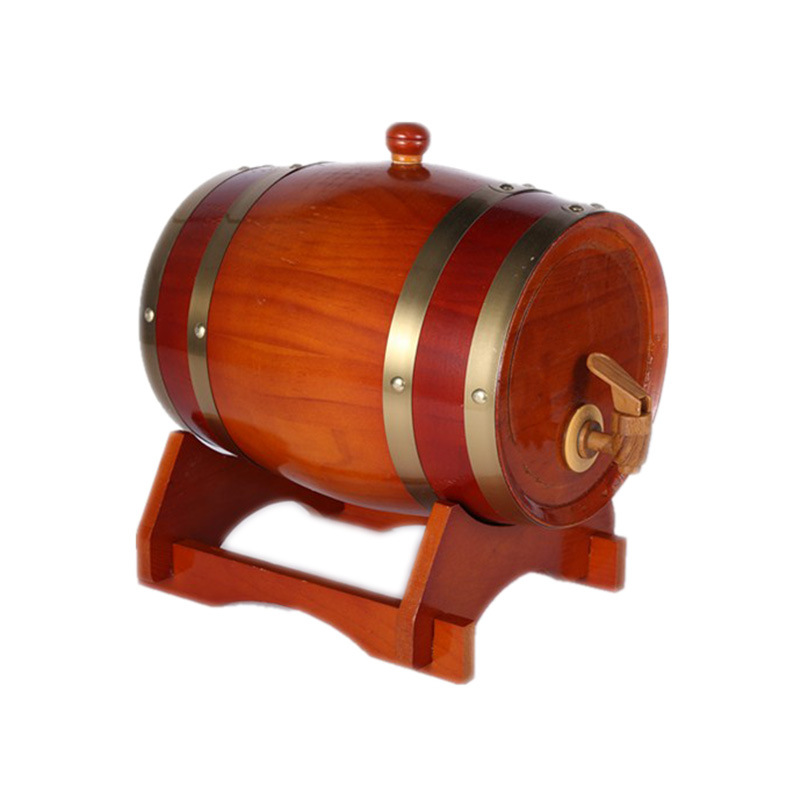 Wholesale Oak Barrel Liquor Beer Barrel Wine Wine Barrel Pine Liner Wine Barrel Home Decorative Barrel Storage
