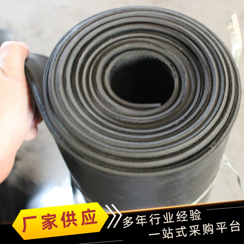 Damping rubber plate Jiangsu manufacturer acid and alkali resistant rubber pad lining EPDM cloth pattern rubber plate wholesale