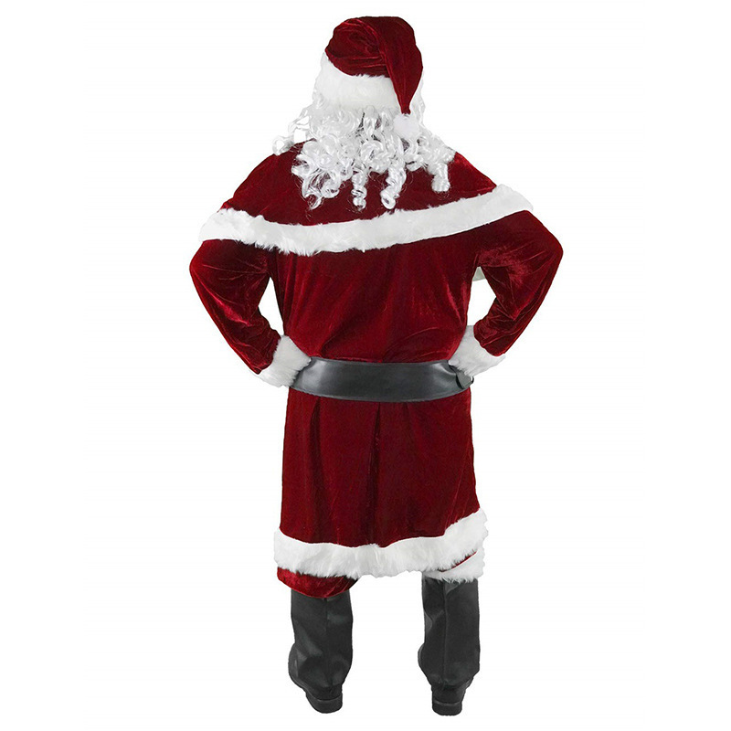 M-6Xl Large Size Christmas Clothing Men's Santa Claus Printed Christmas Clothing with Beard Kidsren's Christmas Family