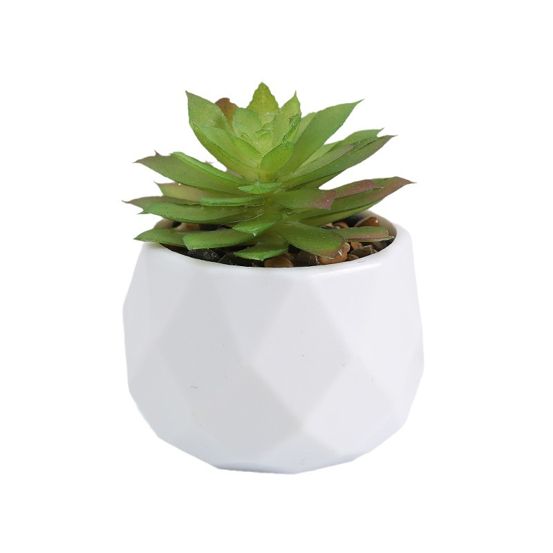 Wholesale of Artificial Succulent Plants, Diamond Pot Succulent Plants Mixed Batch, Factory Direct Sales, Office Green Plant Decorations