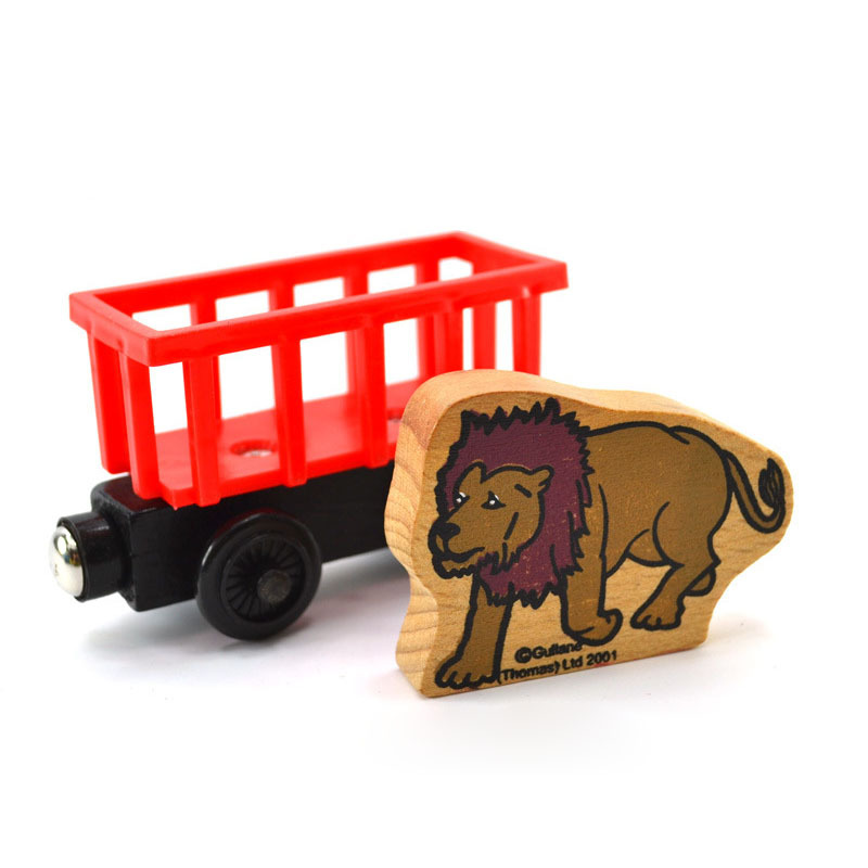 Wooden Thomas Train Cake Decorative Ornaments Sliding Railcar Educational Assembling Interactive Stall Toys