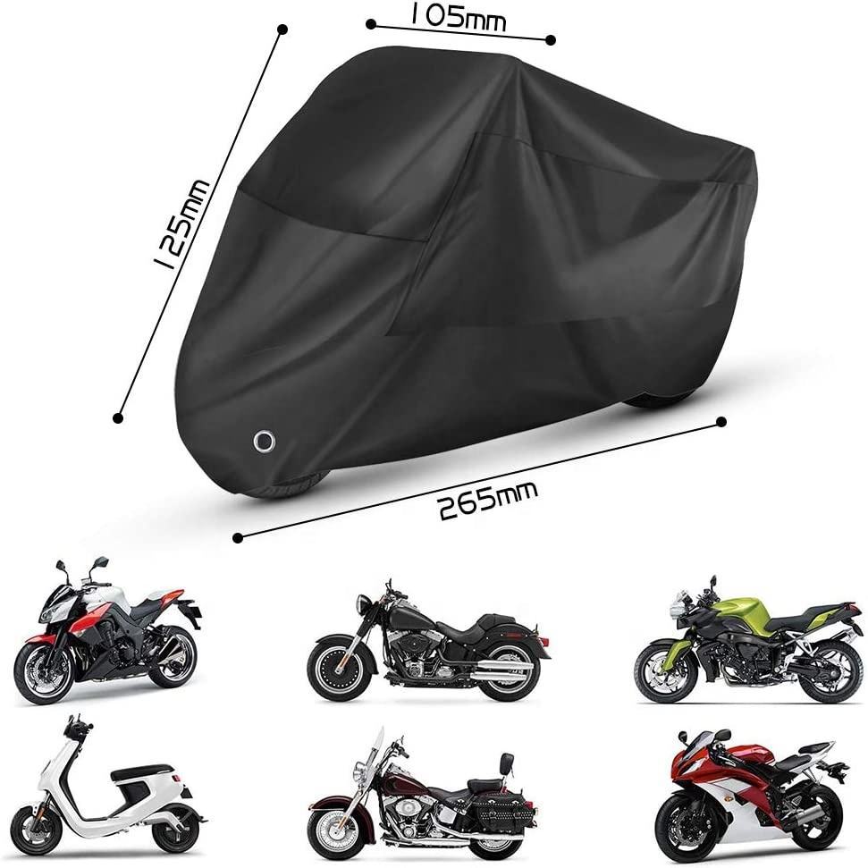 Motorcycle Cover Ready for Supply Amazon's Popular 190t Silver-Coated Cloth Sun Protection, Rain Protection and Dustproof Motorcycle Jacket