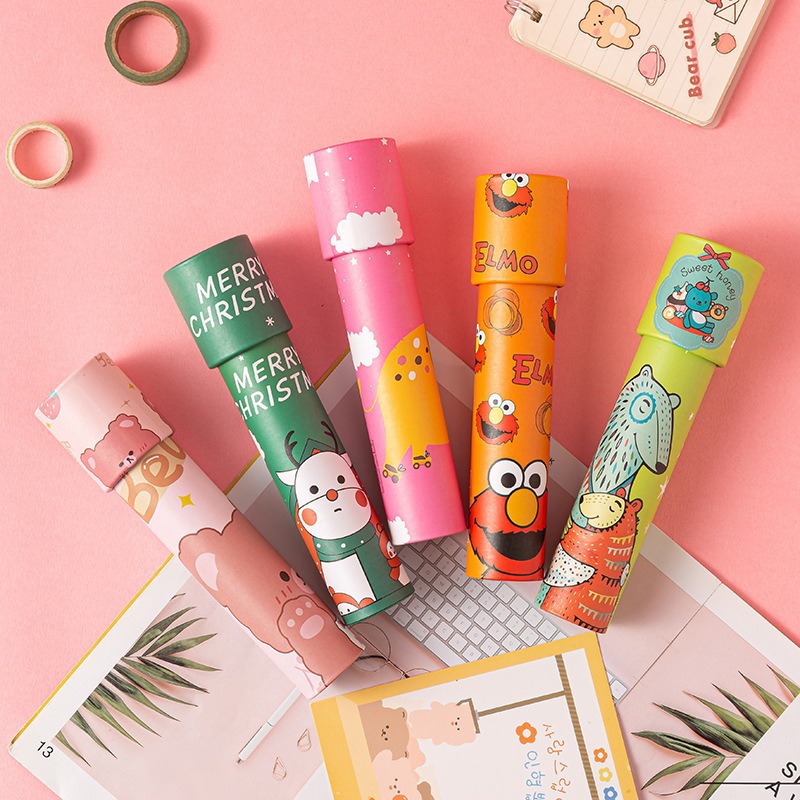 Kaleidoscope DIY Children's Handmade Polyprism Toy Magnifying Glass Girl Science Experiment Set Telescope Educational Toy