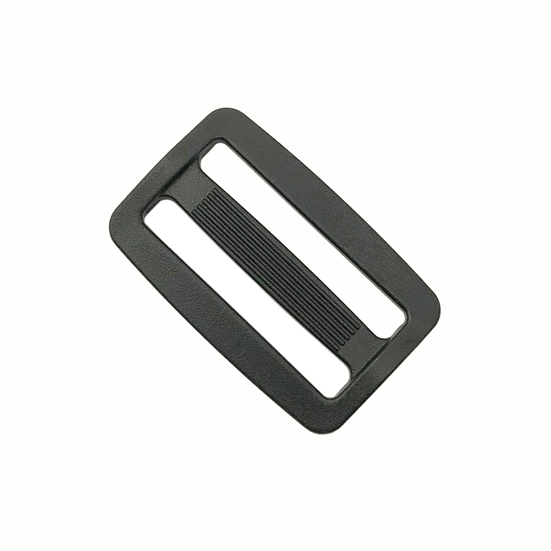 Black plastic three-gear buckle Japanese word adjustment buckle luggage two-gear buckle adjustment backpack buckle factory in stock