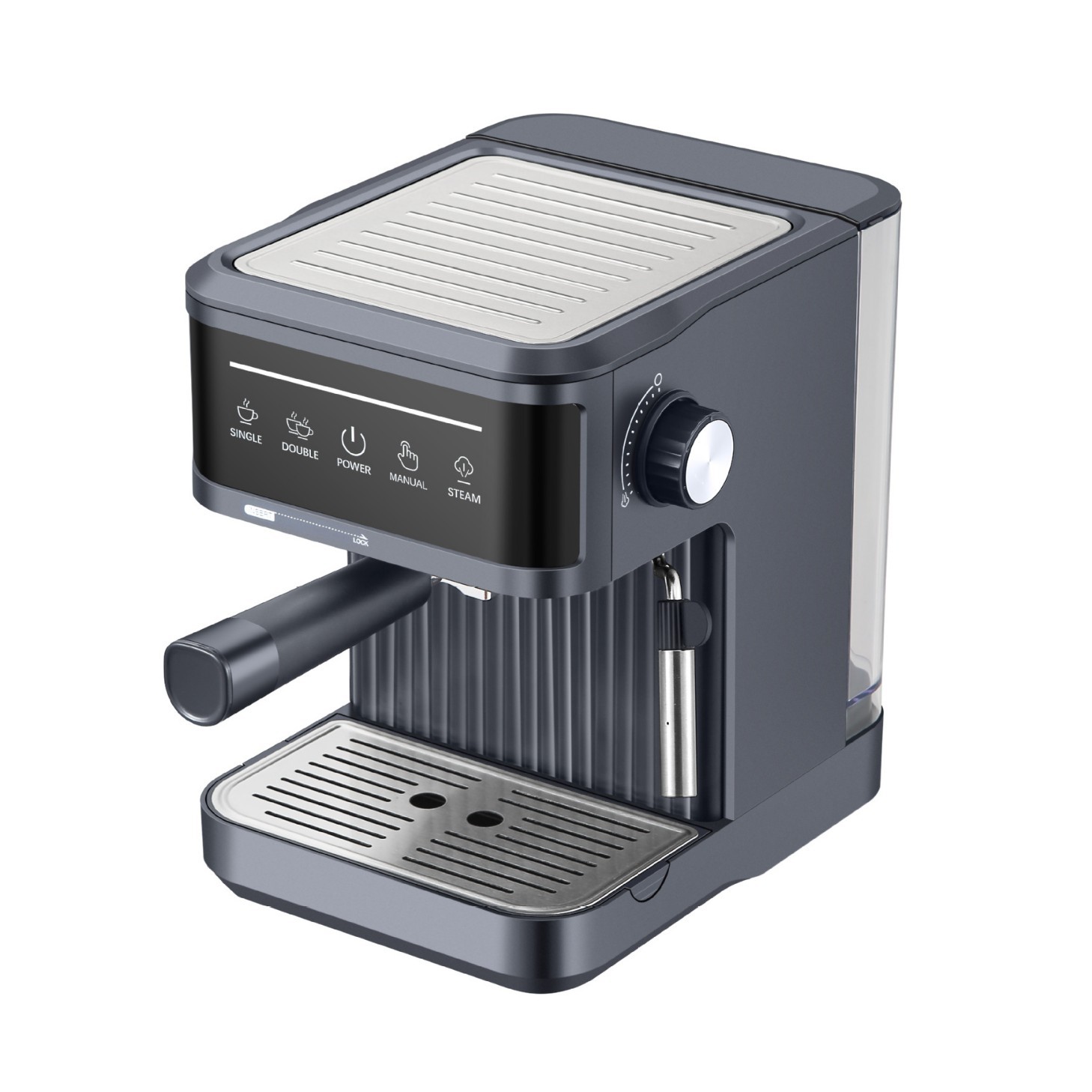 Cross-Border Espresso Machine for Home High-Pressure Extraction Small Office Semi-Automatic Espresso Steam Milk Foaming