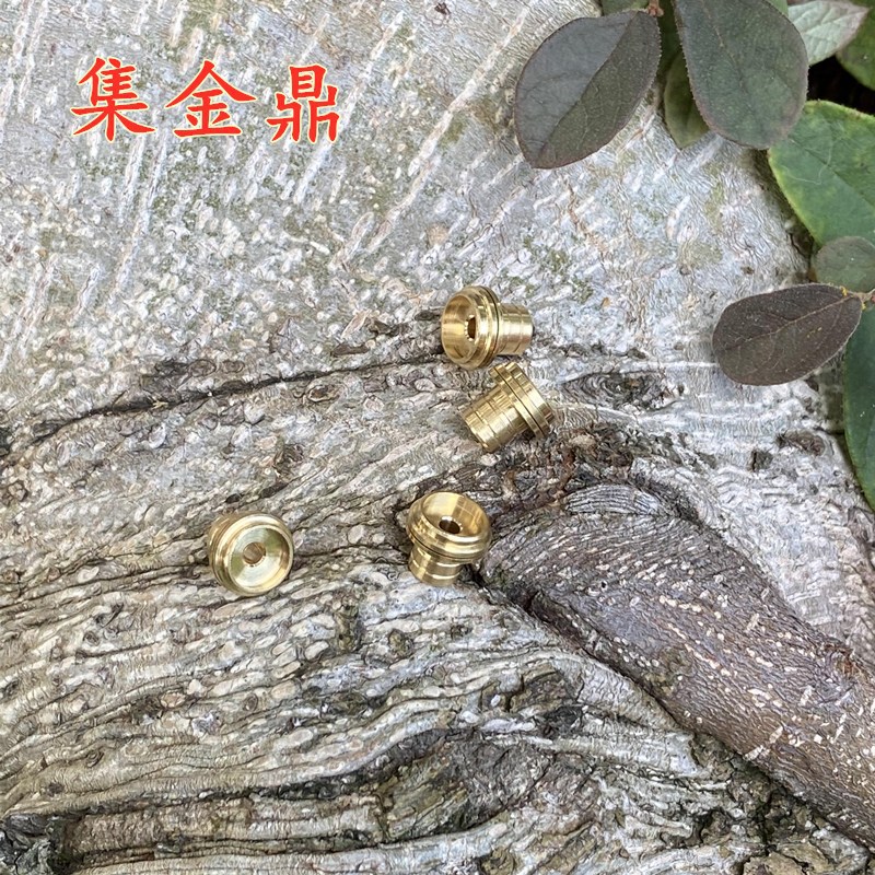 Ji Jin Ding Smoking Set Wholesale Ornaments Snuff Bottle Brass Accessories Inlay Brass Lid Stopper Hoist Copper Head