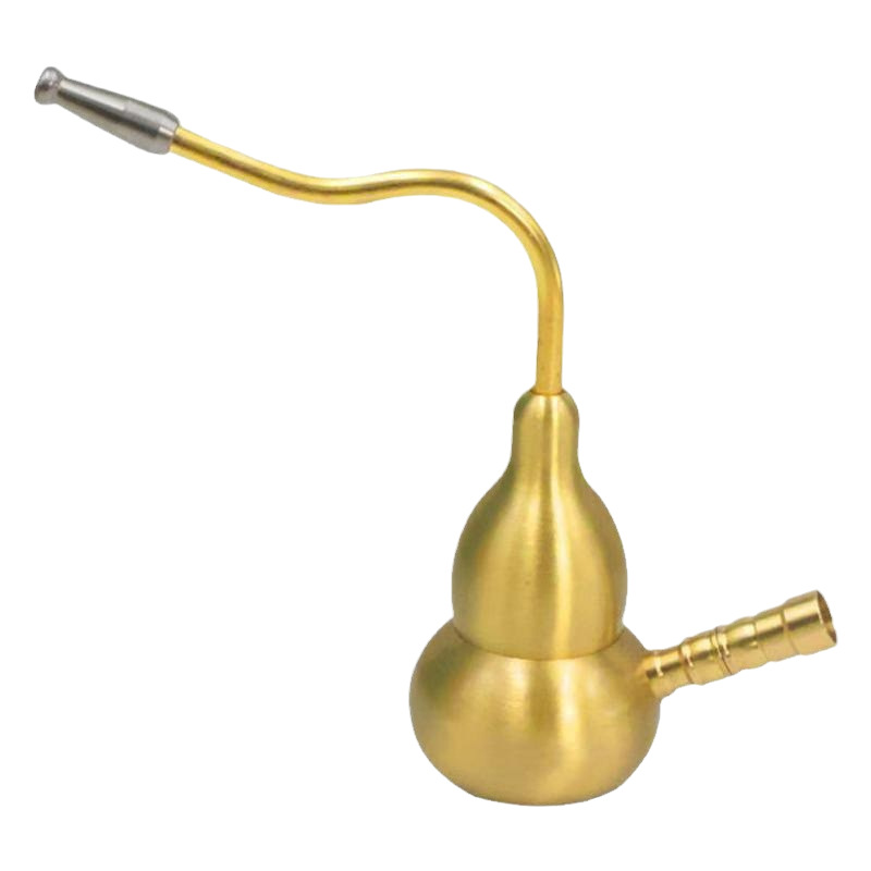 Brass Gourd Hookah Cigarette Holder Cigarette Bag Smoking Pot Four-Use Type with Filter Element Men's Metal Water Pipe Insert