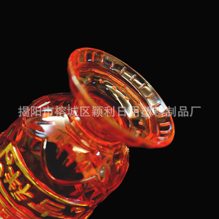 Crystal Buddha Front Water Supply Cup Lent Bowl Tea Cup Buddha Sacred Cup Temple Home Tribute Cup Holy Water Cup Plastic Cup Buddha Tools