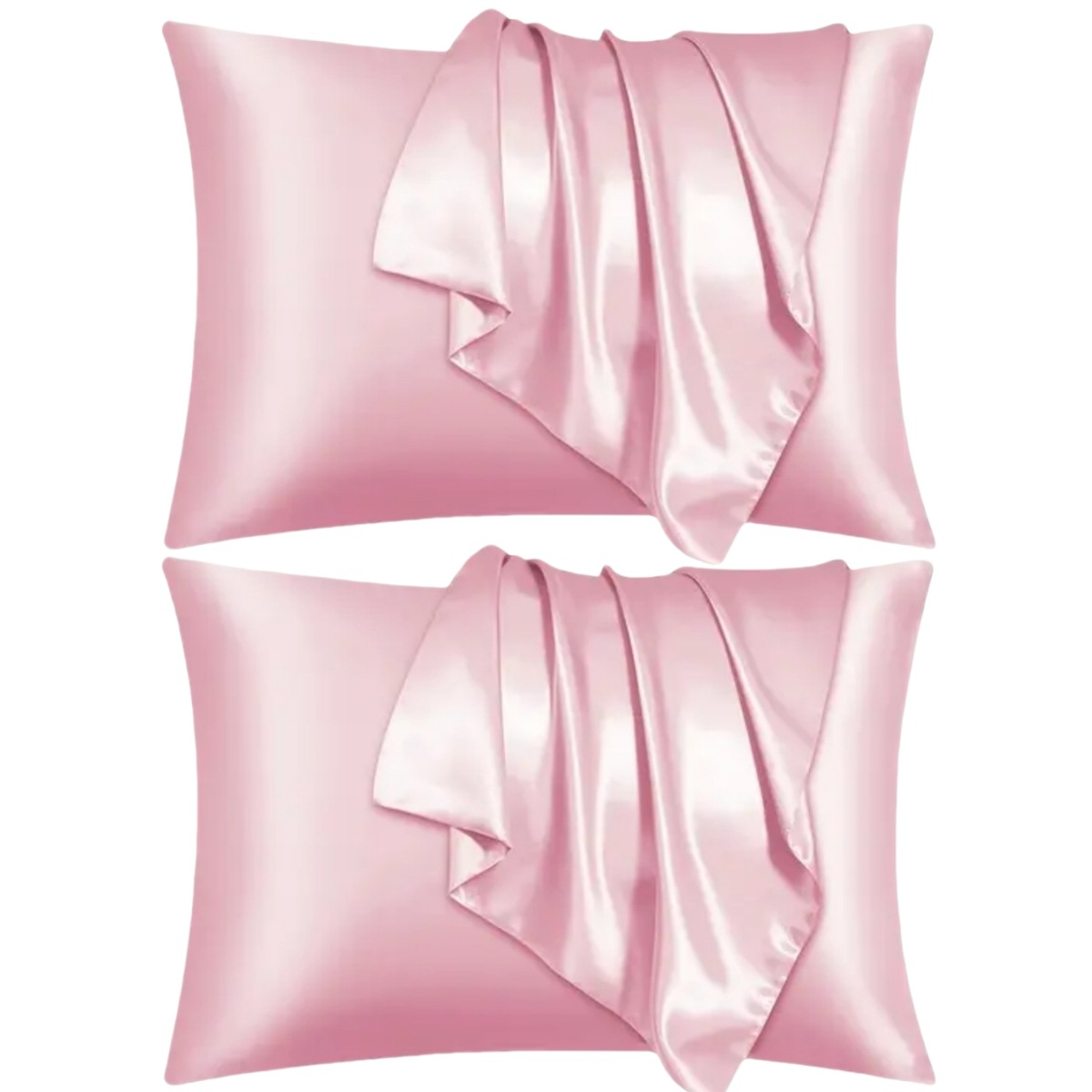 Cross-border Trade Mm Solid Color Silkworm Silk Pillowcase Satin Artificial Silk and Skin Single Sleeping Pillowcase