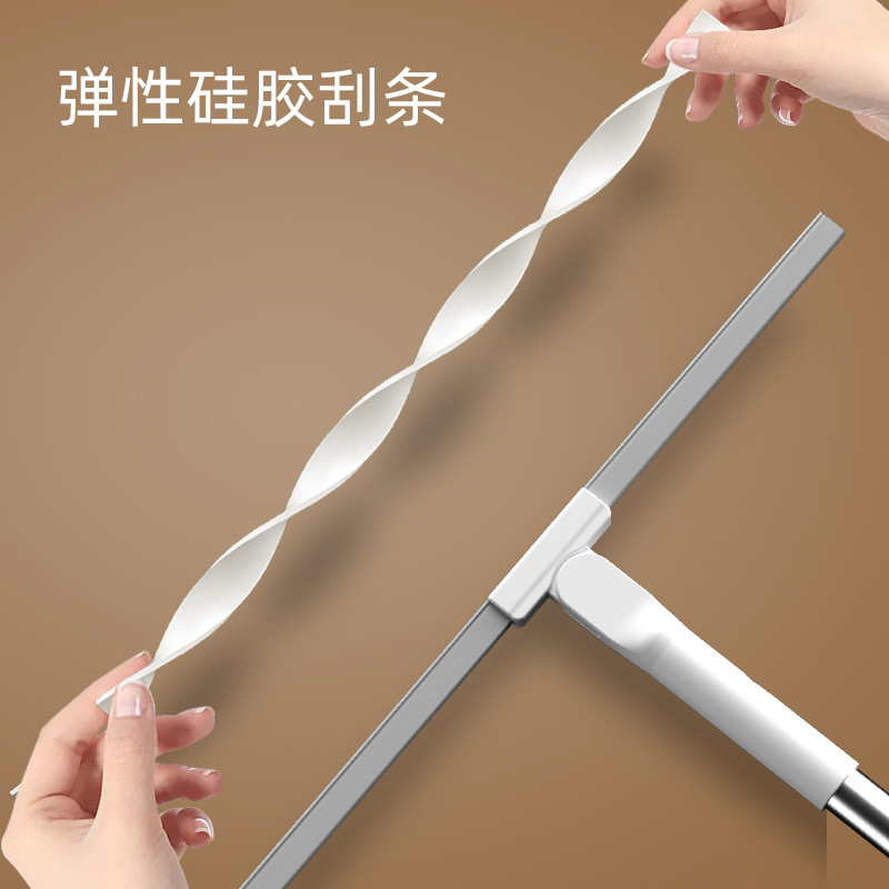 Cross-border Large Hand-free Magic Broom Household Silicone Mop Scraping Water Scraping and Cleaning Lazy Man Artifact