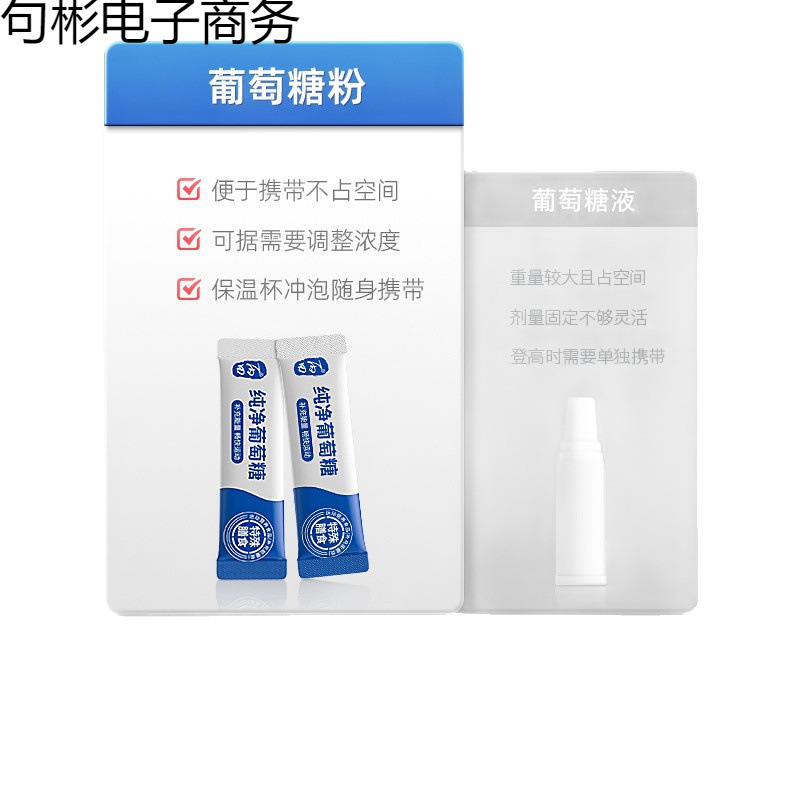 Bingtian Edible Glucose Powder Monohydrate Glucose High-Reverse Independent Small Package Physical Strength Granules Oral Liquid