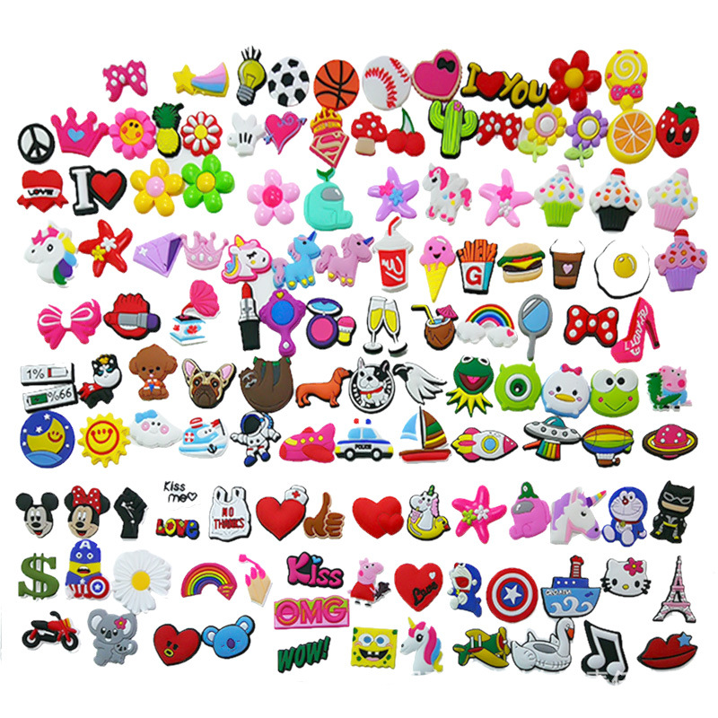 New Pvc Shoe Flower Shoe Buckle Hole Shoe Accessories High-End Hole Shoe Flower Beach Bag Decoration DIY Jewelry Accessories