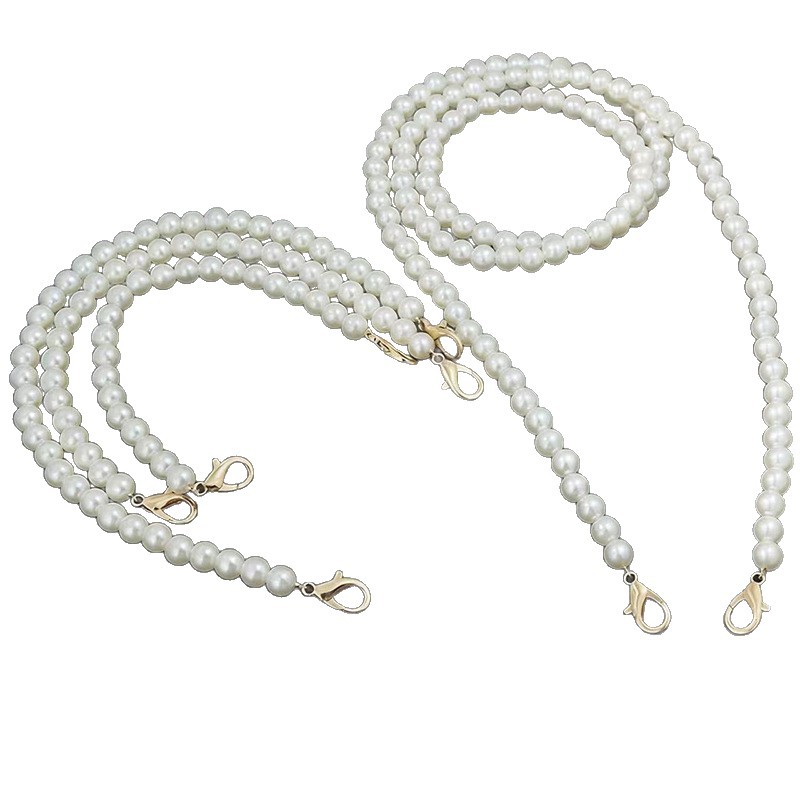 DIY Pearl Chain Accessories Pearl Bag Chain Hanging Chain Beaded Pearl DIY Material Bag Chain Phone Case Pendant