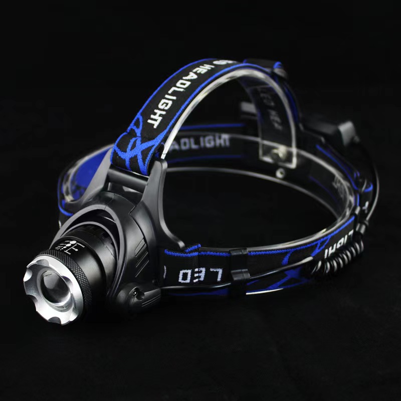 Wholesale LED long-shot headlight T6 super bright USB rechargeable waterproof outdoor fishing camping headset flashlight