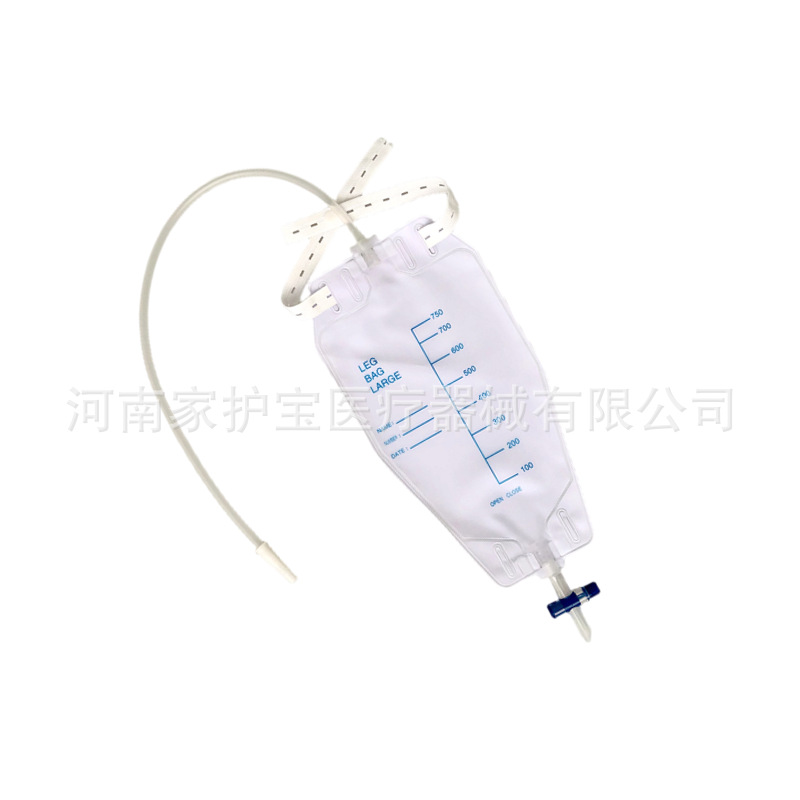 Factory Supply 750 ml Leg Tie Drainage Bag Disposable Urine Bag Drainage Bag