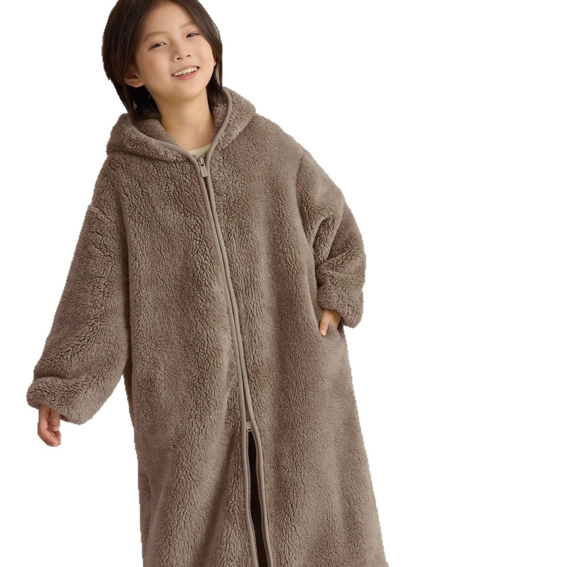 Girls' Pajamas Winter 2025 New Kidsren's Coral Velvet Home Clothes Boys' Winter Thickeneded One-Piece Warm Pajamas