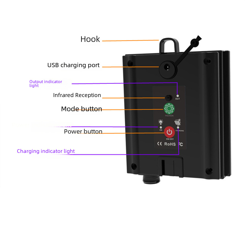 With DC charging remote control solar string light control box 3.7V boost output 24V Solar String Light Control Board