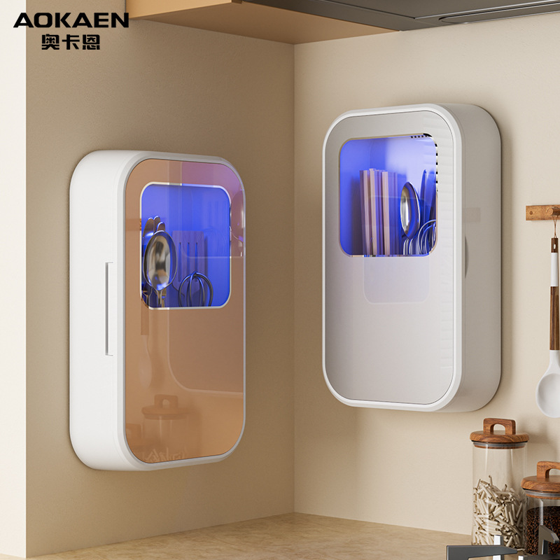 Ocahn Chopsticks Disinfector Kitchen Household Small Intelligent Ultraviolet Rechargeable Disinfection Wall-mounted Quick Sub