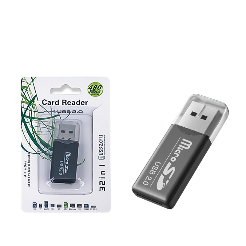 Ice Cool Card Reader 2.0 High-Speed Mini Tf Card Reader Wholesale Factory Direct Long-Term Supply