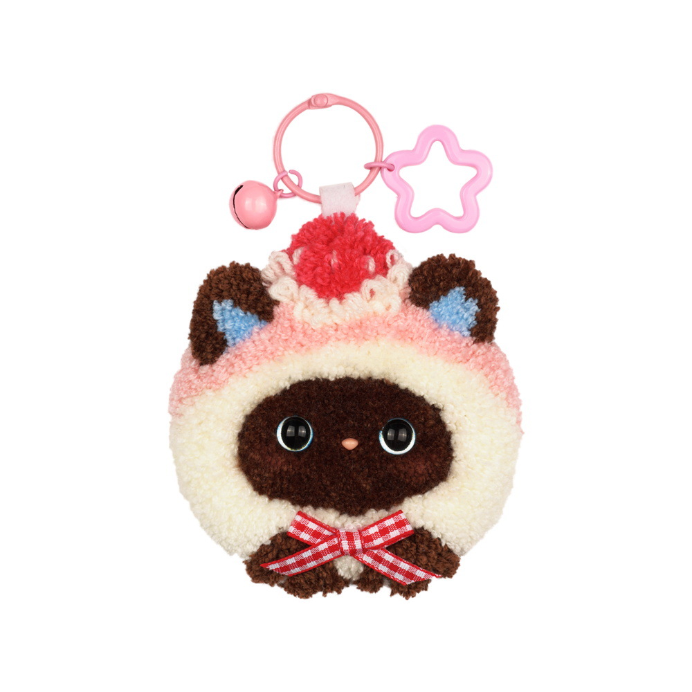 Handmade DIY Poke Embroidery Material Package Cute Cat Office Desktop Ornaments Creative Gifts for Novices with Zero Basics