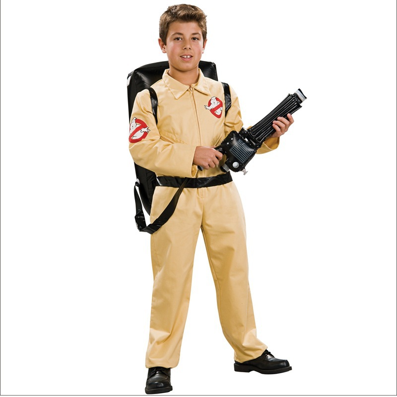Ghost-catching Expendable Team Uniform Ghost-catching Team Playing Suit with Gun Quantum Pack cosplay Halloween Costume in stock