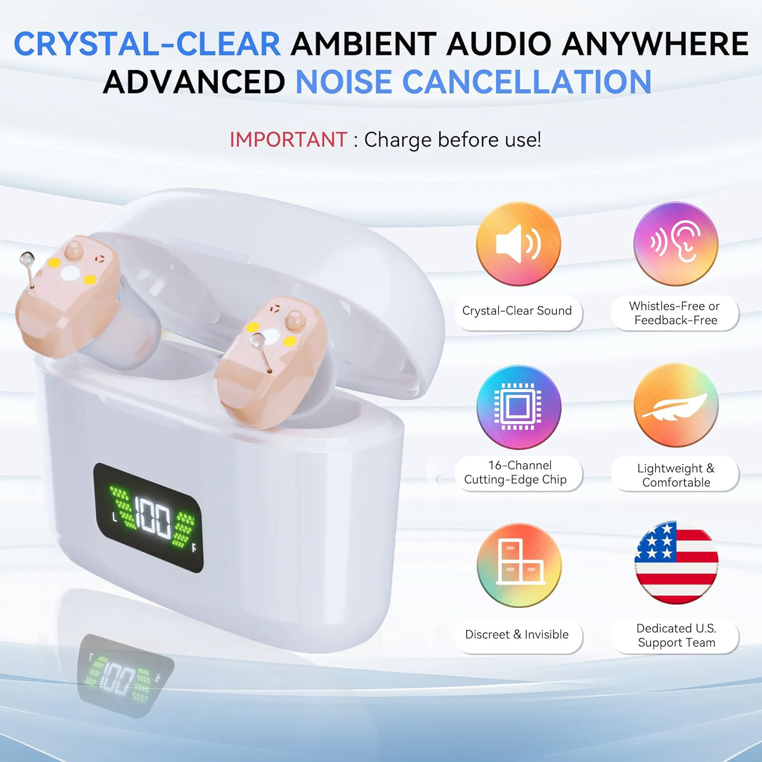 Wiener Tong Tianyue 16 Channel Digital Hearing Aid for the Elderly Sound Amplifier Deafness Rechargeable In-Ear Type