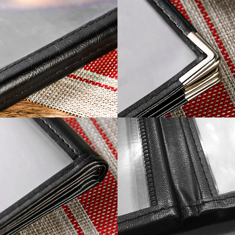 In stock transparent pvc loose-leaf recipe this restaurant menu folder restaurant cash register price list a4 leather menu book