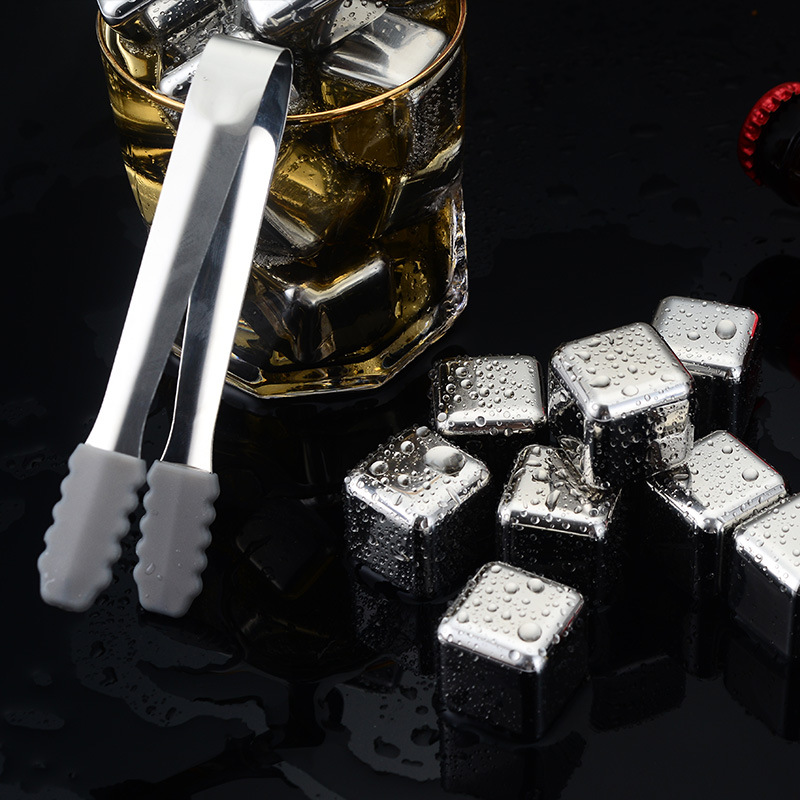 304 Stainless Steel Ice for Home Bar Quick-Frozen Ice Wine Stone suit Whiskey Beer Ice Cold Metal Ice